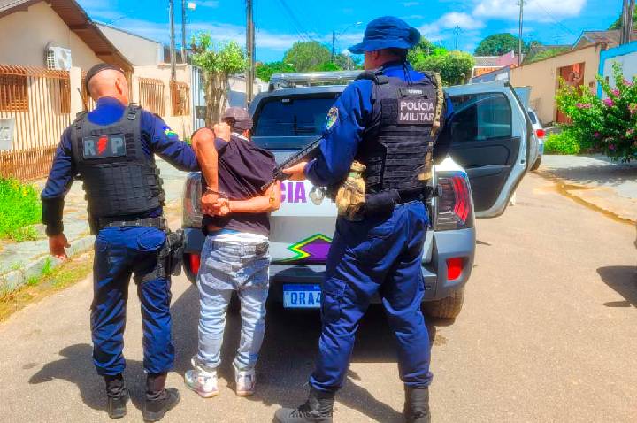 JI-PARANÁ – POLÍCIA MILITAR PRENDE SUSPEITO DE VIOLÊNCIA SEXUAL POUCAS HORAS APÓS O CRIME