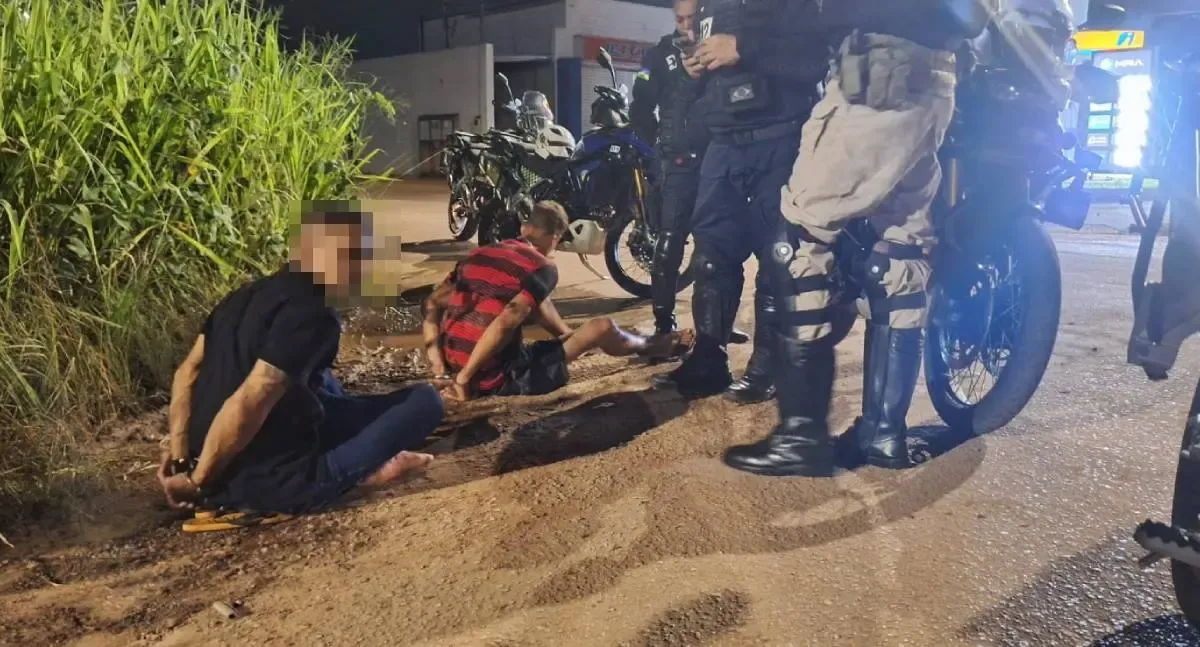 Dupla é interceptada por alunos do curso de Motociclista Policial na zona Leste de Porto Velho
