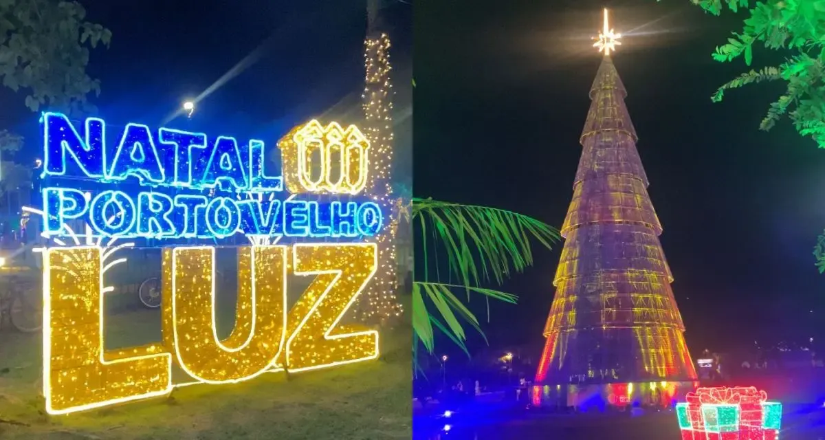 Natal Porto Velho Luz é inaugurado e encanta moradores na abertura oficial da programação