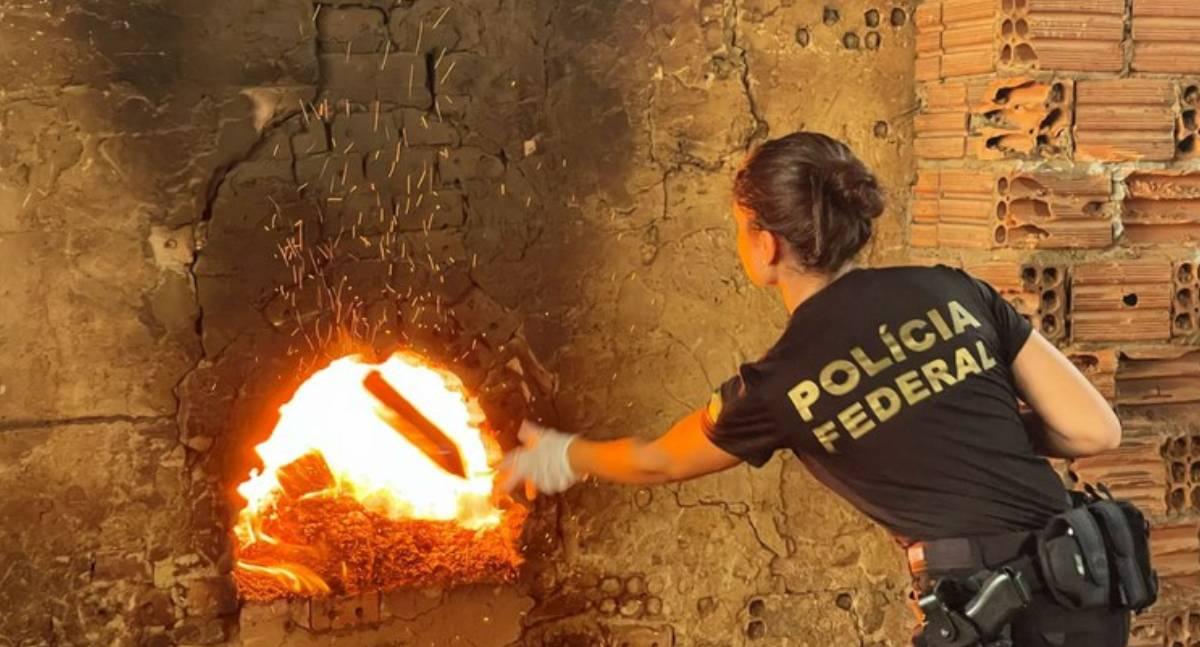Polícia Federal incinera 1,2 tonelada de drogas em Porto Velho
