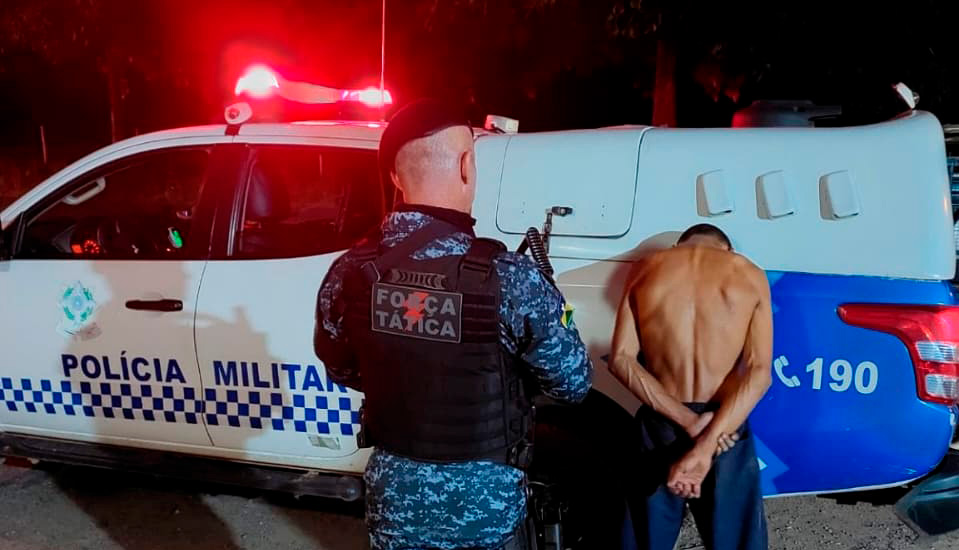 JI-PARANÁ – FORAGIDO COM PENA DE 27 ANOS A CUMPRIR É RECAPTURADO PELA POLÍCIA MILITAR