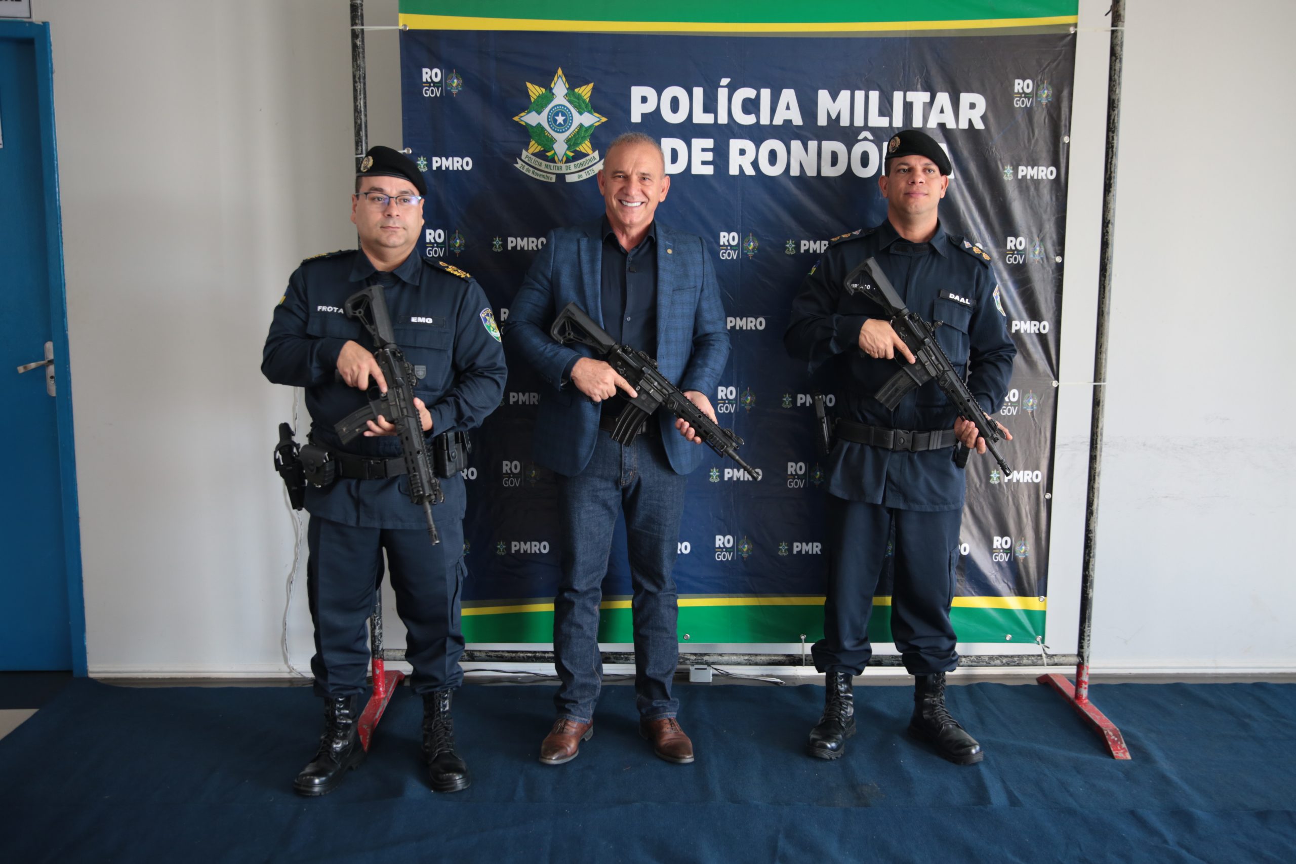 Polícia Militar de Rondônia recebe fuzis para reforço operacional em Vilhena