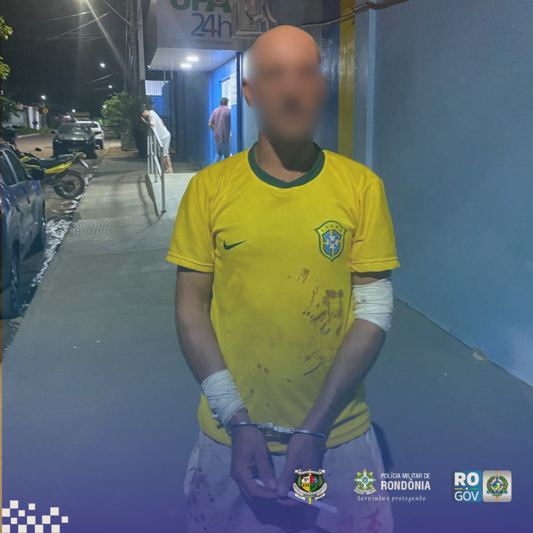 AÇÃO DO 5º BPM RESULTA EM PRISÃO DE FORAGIDO APÓS OCORRÊNCIA DE LESÃO POR ARMA BRANCA